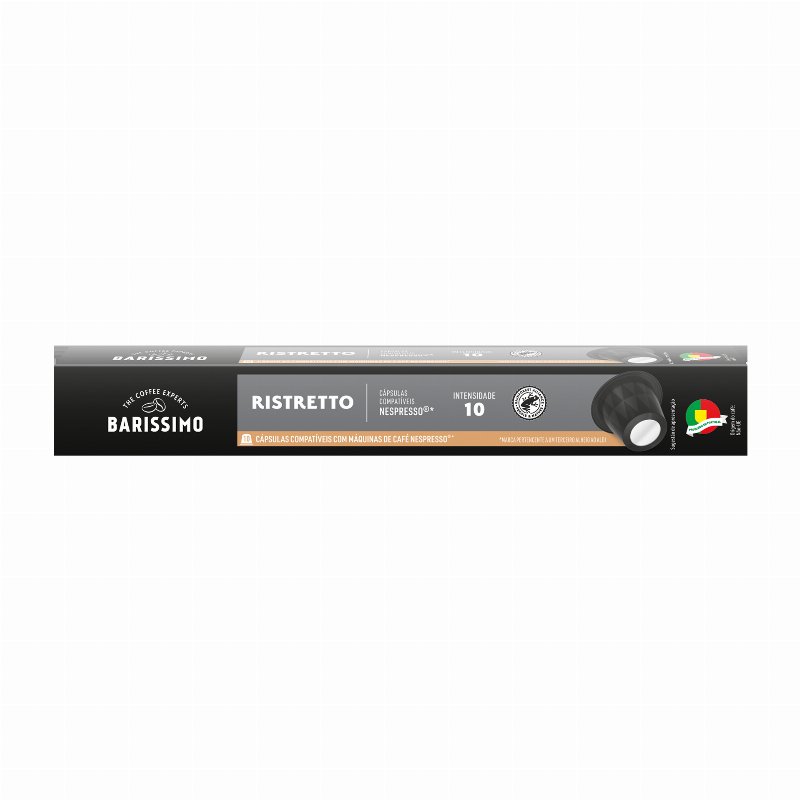 Cápsulas De Café Ristretto Intensidade 10; 10 Cápsulas Compatíveis Com Máquinas Nespresso
