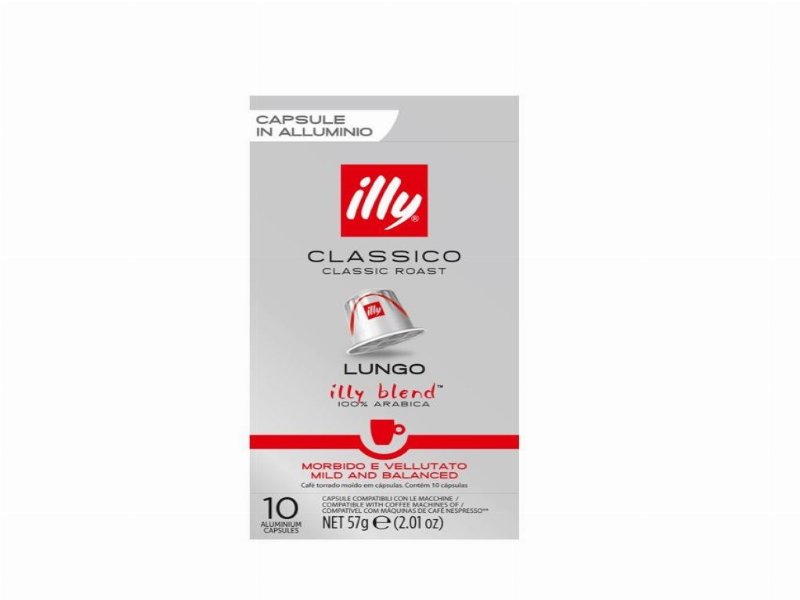 Cápsulas Illy Compatível Nespresso Café Lungo 10Un