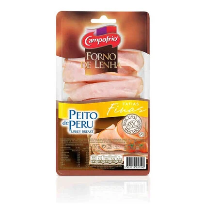 Fiambre Peito De Peru Forno De Lenha Fatias Finas Campofrio 0.12Kg