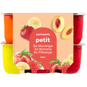 Queijinho Petit Morango, Banana E Pêssego Continente 12 X 60 gr