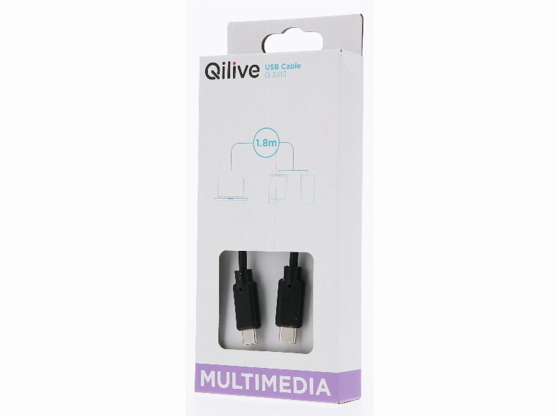 Cabo Qilive G4218040 Usb-C 2.0 M/M 1.8Mt