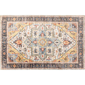 Passadeira Desgastado Azul 60X200Cm Kasa