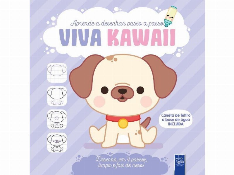 Livro Viva Kawaii Roxo - Cão