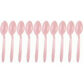 Conjunto 10 Colheres Reutilizáveis Soft Rosa Kasa