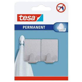Gancho Permanente Retangular Metal Tesa 2 Un