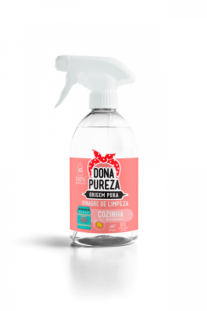 Spray De Limpeza Cozinha Vinagre De Limpeza Dona Pureza 0.5L