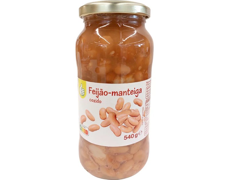 Feijão Manteiga Polegar Frasco 540 (400) G