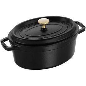Caçarola Oval Ferro Fundido 23Cm Preta Staub