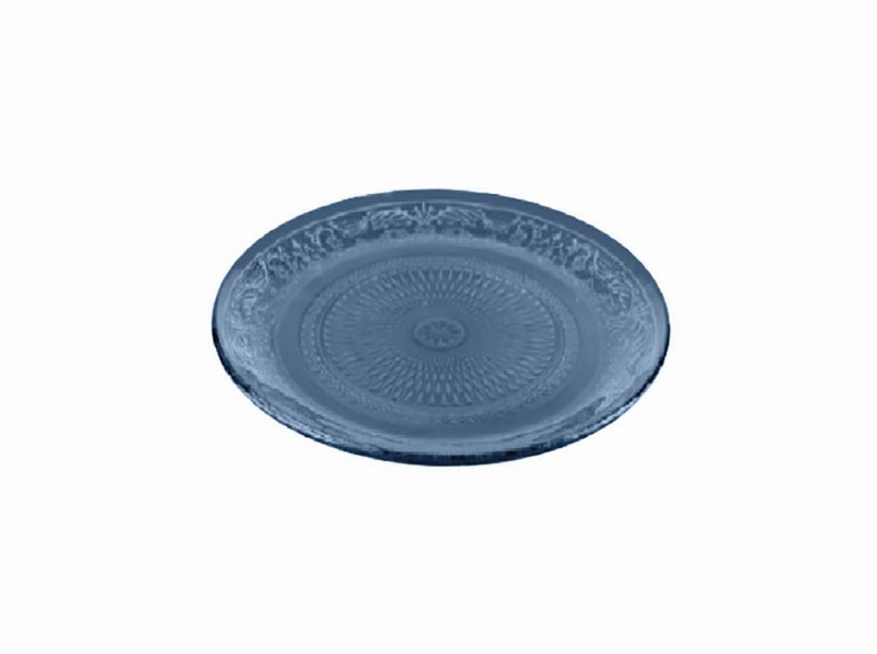 Prato Sobremesa Actuel Vidro Celeste 20Cm