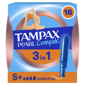 Tampão Com Aplicador Pearl Compak Super Plus Tampax 16 Un