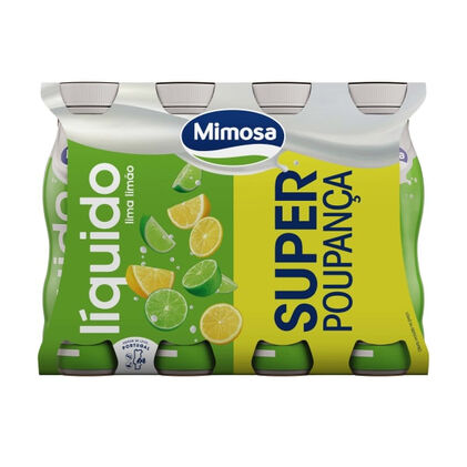 Iogurte Líquido Lima Limão Pack 8 Mimosa 8x0.151L