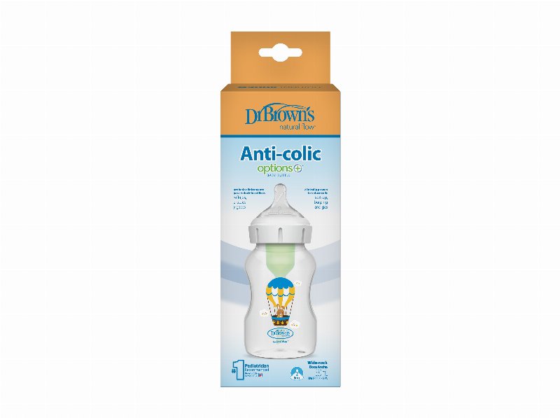 Biberão Dr. Brown's Boca Larga Tetina N2 330 ml 1Un