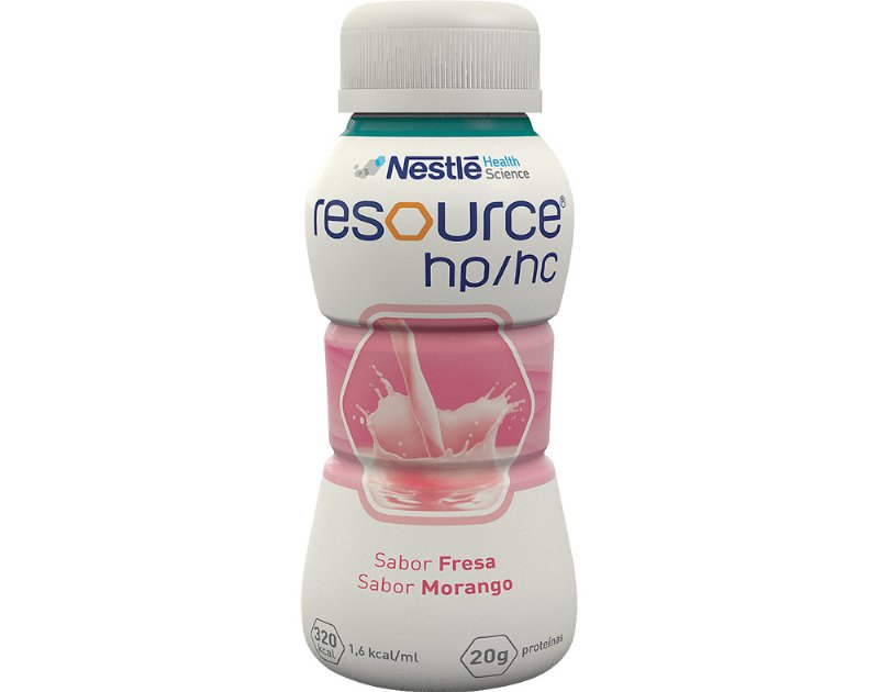 Alimento Dietético Resource Hp-Hc Morango 4X200 ml