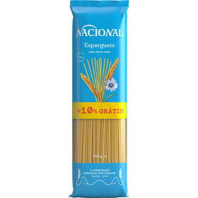 Massa Esparguete Nacional 500 gr + 10% Grátis