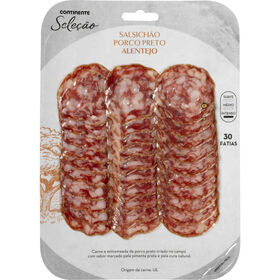Salsichão De Porco Preto Fatiado Continente Seleção 90 gr