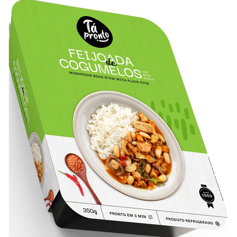 Feijoada De Cogumelos Com Arroz Branco 350 g
