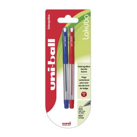 Esferográfica Lakubo De Tinta Azul E Preta Uni-Ball