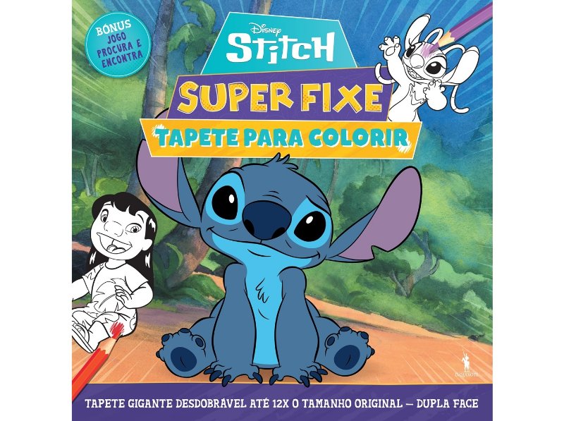 Livro Stitch: Super Fixe Tapete Para Colorir Disney