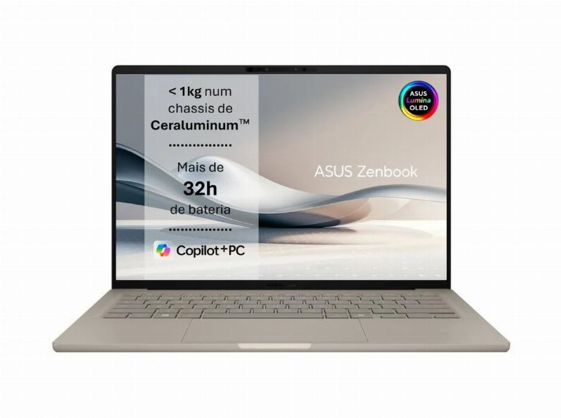 Portátil Asus Zenbook Ux3407Qa-X1Paohdgb1 (14'' Snapdragon X1 Ram:32Gb 512Gb)