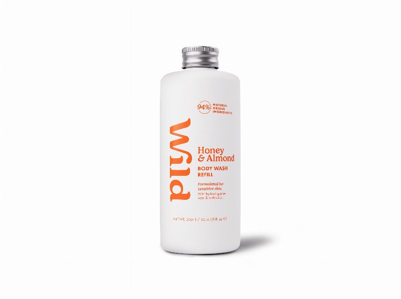 Recarga Gel Banho Wild Mel Amêndoa 300 ml