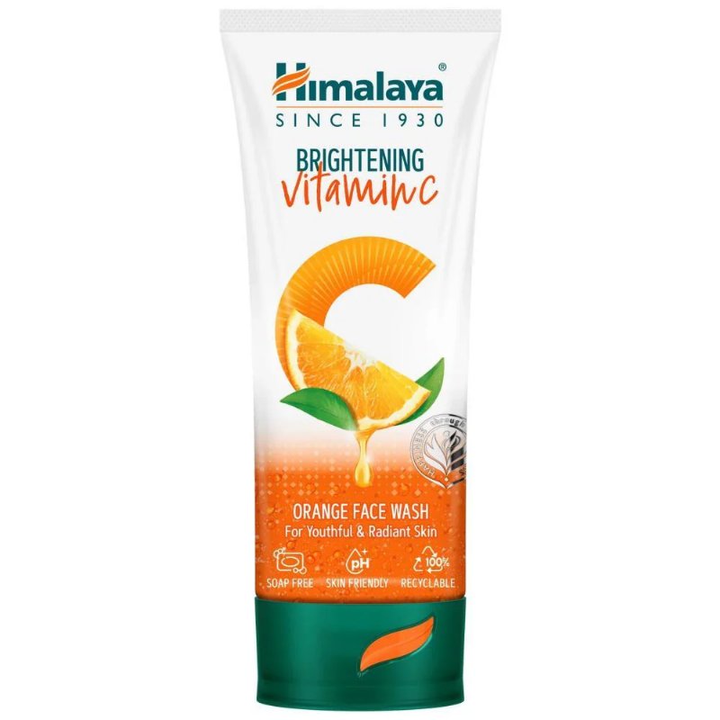 Gel De Limpeza Facial Laranja Com Vitamina C Himalaya 100 ml