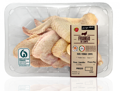 Asas De Frango Do Campo Embaladas Pingo Doce 0.6Kg