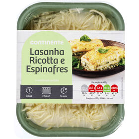 Lasanha De Ricotta E Espinafres Continente 400 gr