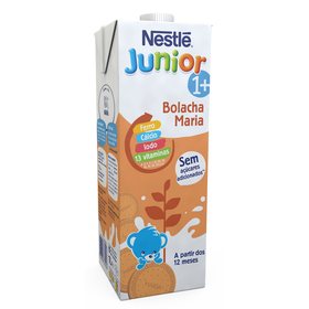 Bebida Láctea Com Sabor A Bolacha Junior 1-3A Nestlé Junior 1 Lt