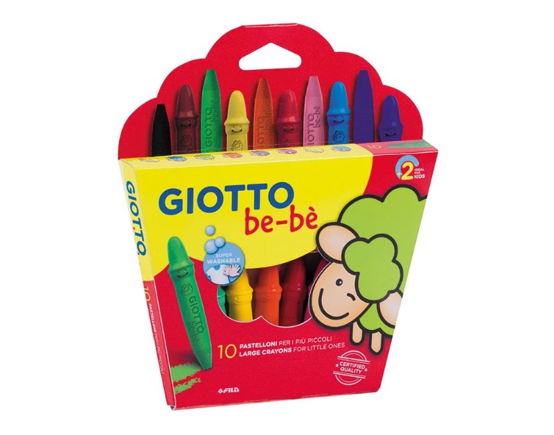 Lápis Super Cera Giotto Be-Be Com Afia 10 Unidades