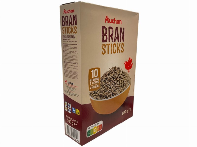 Cereais Auchan Bran Sticks 500 g