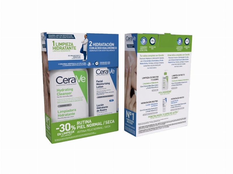 Pack Rotina Hidratação Cerave Pele Normal/Seca 236+52 ml