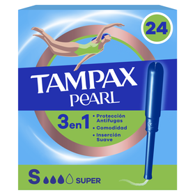 Tampão Com Aplicador Pearl Super Tampax 24 Un
