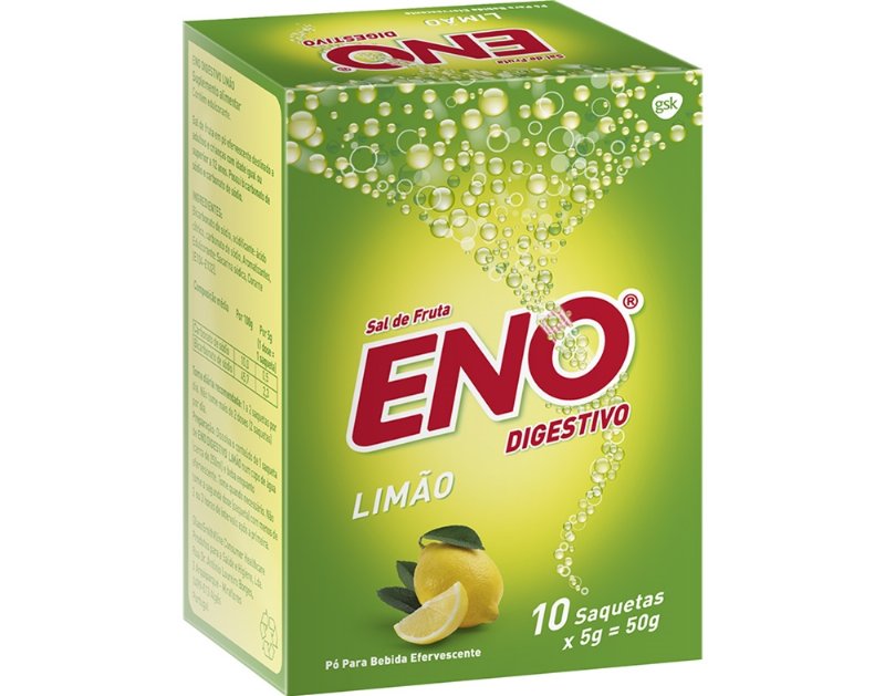 Sais De Fruto Saquetas Limão Eno 10 Un