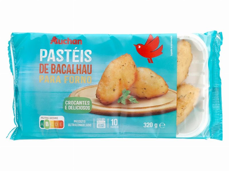 Pastéis De Bacalhau Auchan Para Forno 10Un 320 g