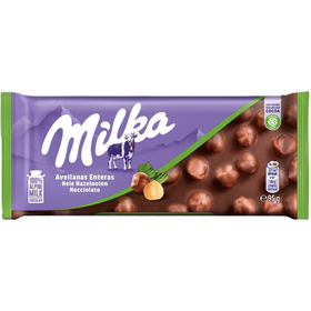 Tablete De Chocolate De Leite Com Avelãs Milka 95 gr