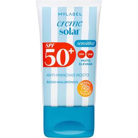 Protetor Solar Creme Sensitive Anti-Manchas Fps 50 Mylabel 50 ml