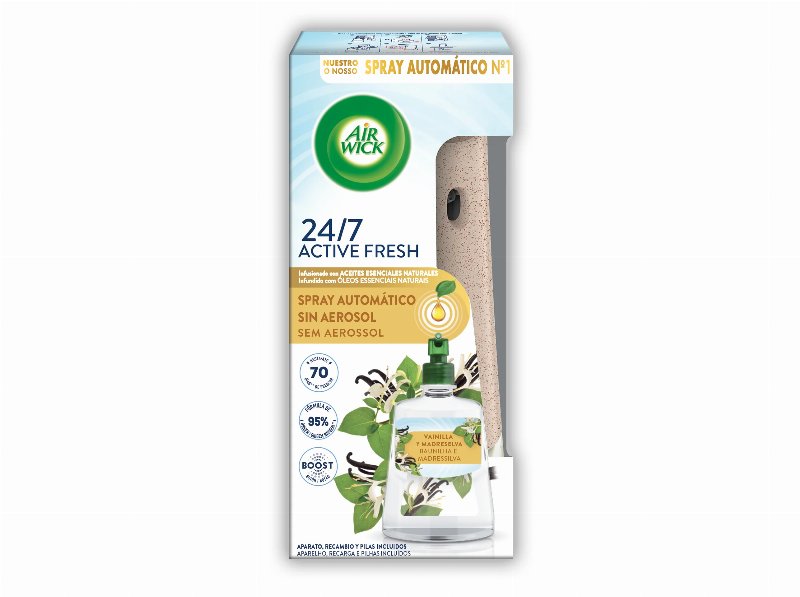 Ambientador Airwick Aparelho Active Fresh Baunilha 224 ml