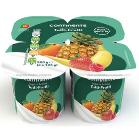 Iogurte Aroma Tutti Frutti Continente 500 gr (4 Un)
