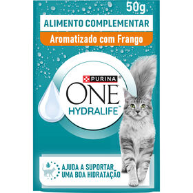Snack Para Gato Hydra Life Líquido Frango Purina One 50 g