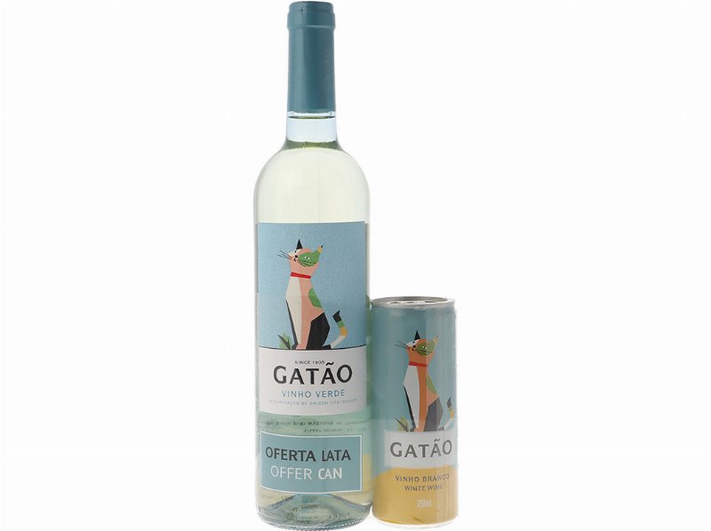 Vinho Branco Gatão Vinhos Verdes 0.75 l Oferta Lata