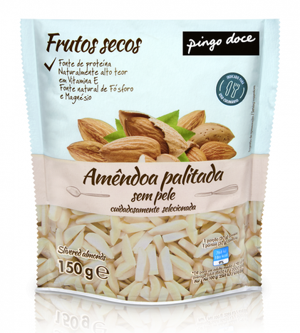 Amêndoa Palitada Sem Pele Pingo Doce 0.15Kg