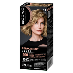 Coloração Permanente Permanent Color Louro 7.1 Syoss 1 Un