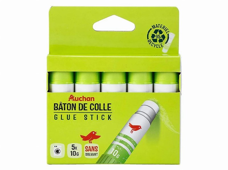 Cola Baton Auchan 10 g 5 Unidades