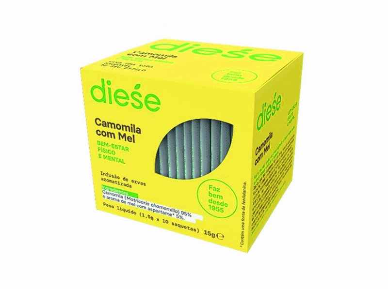 Chá Plantas E Ervas Diese Camomila Com Mel 15 g