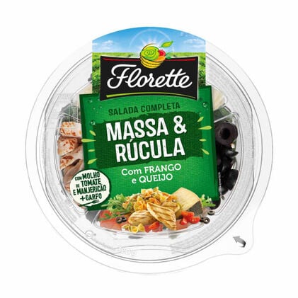 Salada De Massa E Rúcula Comida Fresca 0.215Kg