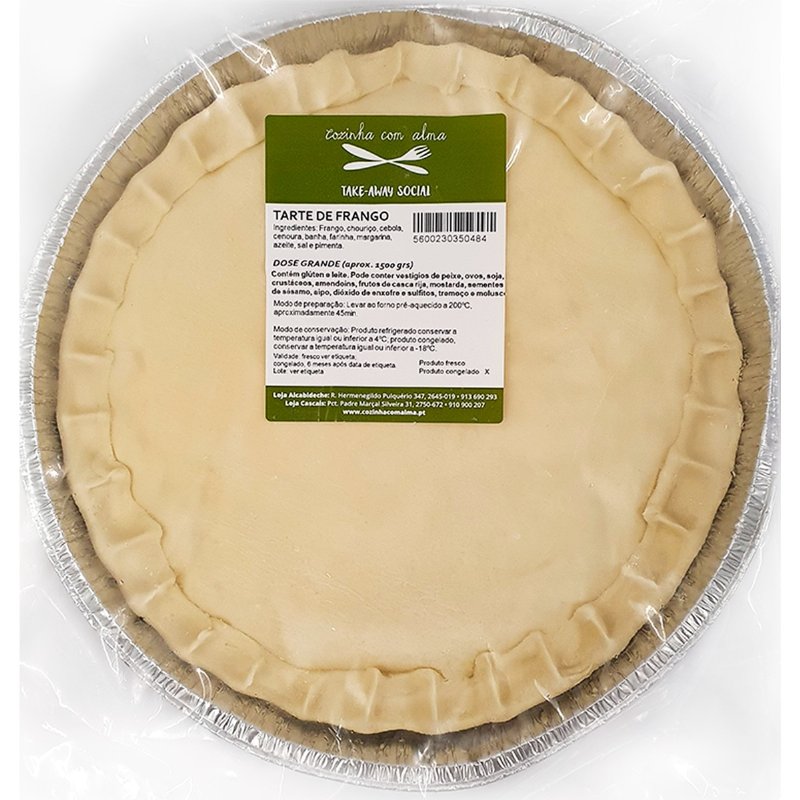 Tarte De Frango 1 Dose 6 Pessoas 1500 g