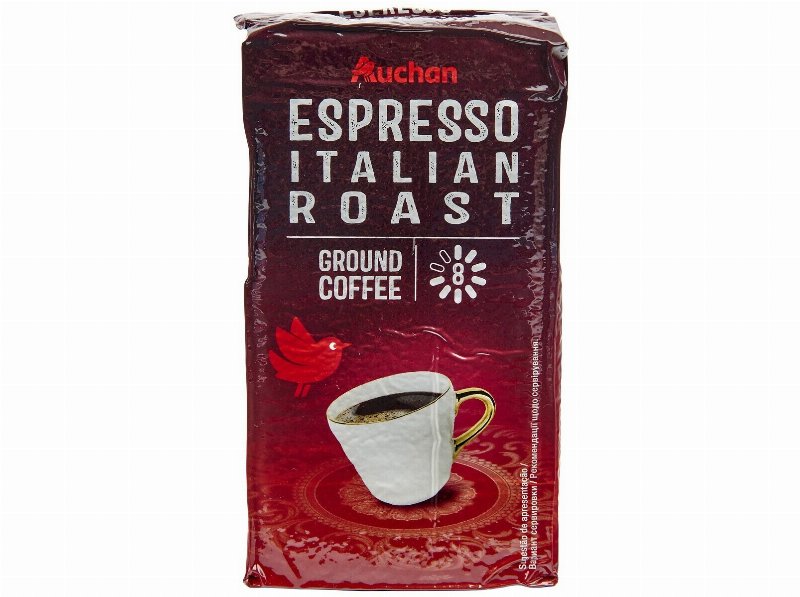 Café Auchan Moído Torra Italiana Intensidade 8 250 g