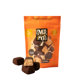 Gelado Bombom Chocolate Negro E Caramelo Vegan Over The Moo 60 gr