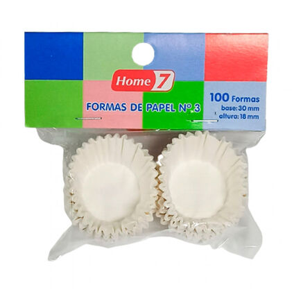 Forma Papel Branco Nº3 Home 7 100Un