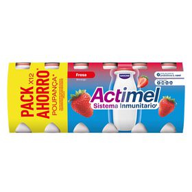 Iogurte Líquido Defesa Morango Actimel Danone 1200 gr (12 Un)